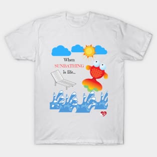 Sunbathing Fish T-Shirt